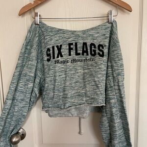 Six Flags Magic Mountain Cropped Sweatshirt